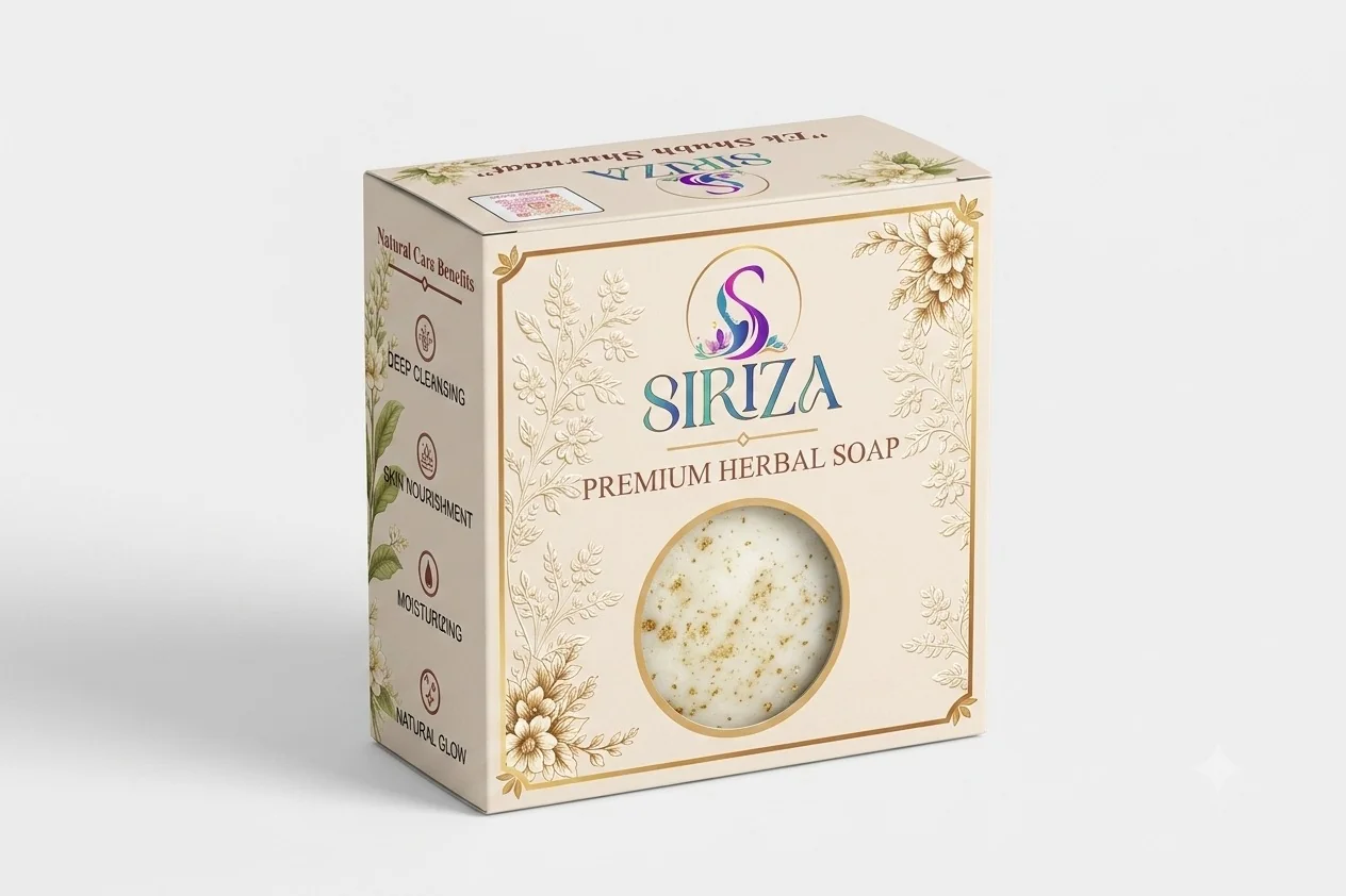 Siriza — Premium Herbal Soap Box — Personal Care, Box Design